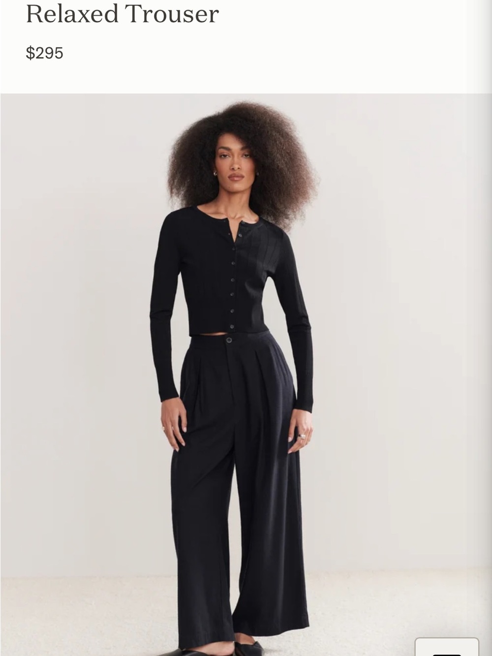 Jenni Kayne Relaxed Fit Navy Trousers Raw Silk